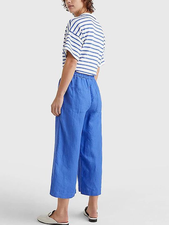 TOMMY HILFIGER LINENWIDE LEG CROP PANT